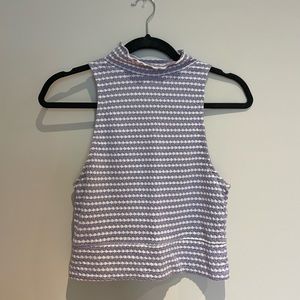 Free People purple and white top size small